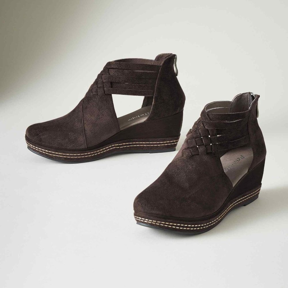 Brown suede clog/ shoes. were $198 Size 38 and 39